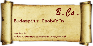 Budaspitz Csobán névjegykártya